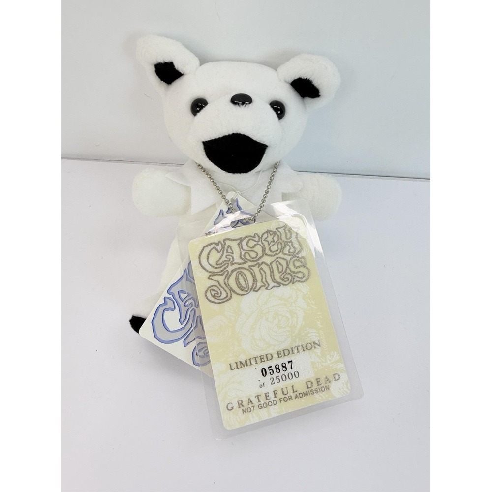 Vintage Limited Edition Grateful Dead Beanie Casey Jones Bear Of 25000